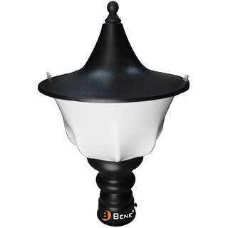                      Bene Garden Light  Terra 21 Cm Fitted with White LED ( 9w, Black)                                              