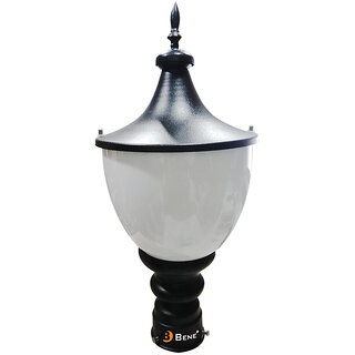                       Bene Garden Light  Tzar 16 Cm Fitted with White LED ( 9w, Black)                                              