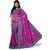 Ashika Designer Pink Cotton Saree for Women with Blouse Piece