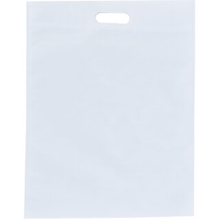 Non woven Carry Bag,Shopping Bag,Reusable Bag,Grocery Bag,Eco friendly Bag,D-Cut Bag (WHITE Size 12'X16'Pack of 50)