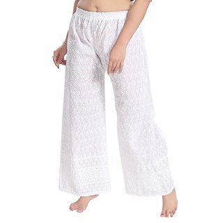 chikankari palazzo pants online