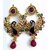 Peacock Earrings ( Kundan Mena Pearl Copper Metal )