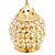 Decorate India Brass Large Matki Crystal Akhand diya diya oval shap 6inch