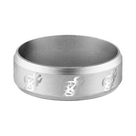 Asmitta Modish Trishul Design Silver Plated Finger Ring For All
