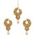 Asmitta Modern Lct Stone Gold Plated Chandbali Earring With Maang Tikka For Women