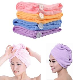 RIGHT TRADERS FAST HAIR DRYING TOWEL WRAP HAIR SCARF CAP ( PACK OF 1 )