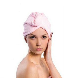 Right Traders Cotton Hair Wrap Fast Drying Towel ( pack of 1 )