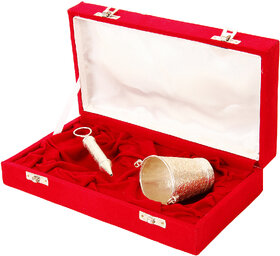 Holi Special Silver Pichkari (13Cm)With Bucket And Gulal Gift Hamper