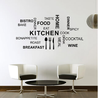                       EJA Art Kitchen Quote Modern Art Wall Sticker Material  PVC Pec  1                                              