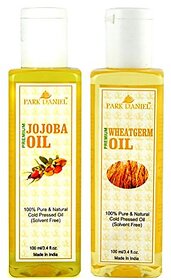 Park Daniel Premium Jojoba oil and Wheatgerm oil combo pack of 2 bottles of 100 ml(200 ml)