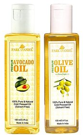 Park Daniel Premium Avocado oil and Olive oil combo pack of 2 bottles of 100 ml(200 ml)