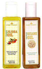 Park Daniel Premium Jojoba oil and Sesame oil combo pack of 2 bottles of 100 ml(200 ml)