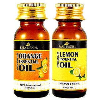 Park Daniel Pure and Natural Orange and Lemon Essential oil combo of 2 bottles of 30 ml(60 ml)