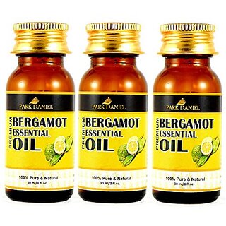 Park Daniel Pure and Natural Bergamot Essential oil Combo pack of 3 Bottles of 30 ml(90 ml)