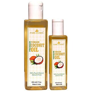 Park Daniel Virgin Coconut Oil - Pure and Natural Combo pack of 2(200 ml and 100 ml) bottles (300 ml) Park Daniel Virgin Coconut Oil - Pure and Natural Combo pack of 2(200 ml and 100 ml) bottles (300 ml)