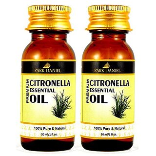 Park Daniel Pure and Natural Citronella Essential oil Combo pack of 2 Bottles of 30 ml(60 ml)