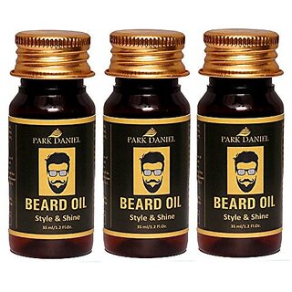 Park Daniel Organic Beard Oil combo pack of 3 No.35 ml Bottles(105 ml)
