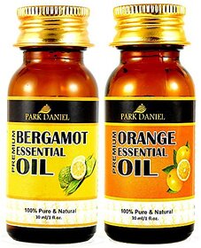 Park Daniel Pure and Natural Bergamot and Orange Essential oil combo pack of 2 bottles of 30 ml- (60 ml)