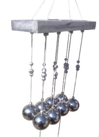 Discount4product Beautiful color wooden Metal Wind Chime For Positive Energy