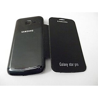                       SAMSUNG GALAXY STAR PRO S7262 Flip Cover Case BLACK                                              