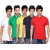 K-TEX Mens Multicolor Cotton Blend Gyming Tshirt Pack of 5