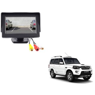 4.3 inch LCD TFT Standing Monitor Display For Mahindra Scorpio  - Useful For Reverse Parking Camera Output or Any Video Output