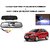 Combo of 4.3 Inch Rear View TFT LCD Monitor Mirror and Night Vision LED Reverse Parking Camera For Tata Zest