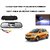 Combo of 4.3 Inch Rear View TFT LCD Monitor Mirror and Night Vision LED Reverse Parking Camera For Tata Tiago