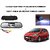 Combo of 4.3 Inch Rear View TFT LCD Monitor Mirror and Night Vision LED Reverse Parking Camera For Fiat Punto