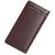 Men And Women Designer Long Brown Zipper Wallet (Brown)