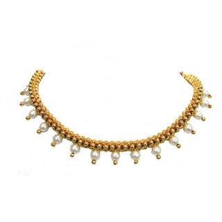 Goden Pearl Drop Layer Thushi Necklace Goden Pearl Drop Layer Thushi Necklace