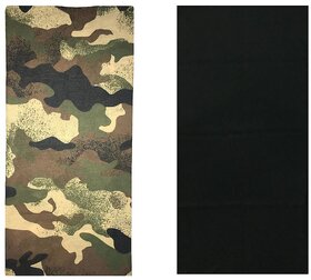 Atyourdoor Men's Polyester Multipurpose Bandana - Set of 2(BanANPB2)