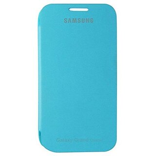                       Samsung Flip Cover For Samsung Galaxy Grand Quattro I8552 Blue                                              