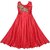 Red Princess Coral Party Wear Dress For Girls by Princeandprincess