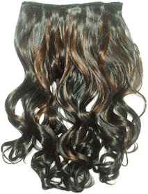 Ritzkart Womens Half Original Human hi quality Synthetic hair extension curlly maroon 33
