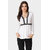 Texco Women White Solid Full sleeve V' neck Top