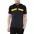 Urbano Fashion Men's Black, Yellow, Navy Half Sleeve Cotton Chinese Collar T-Shirt (Size  Small)
