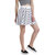 Texco Women White & black Striped Short Flared Skirt