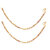 Gold plated alloy Anklet with White stone by sparkling Jewellery