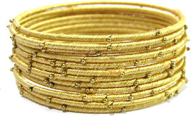 Golden Thread Bangles Set of 12