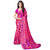 Meia Pink Crepe Self Design Saree With Blouse