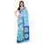 Meia Blue Cotton Self Design Saree With Blouse