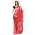 Meia Red Art Silk Self Design Saree With Blouse