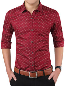 Gladiator Products Dotted Shirt Slimfit