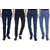 Masterly weft Multicolored Pack Of 4 Slim Jeans For men