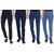 Masterly weft Multicolored Pack Of 4 Slim Jeans For men