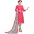 DnVeens Women Pure Cotton Embroidered Unstitched Salwar Kameez Suit Set Dress Materials BLRNCRMY1001
