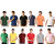 Squarefeet Multicolor Cotton Blend Polo Tshirt Pack Of 12