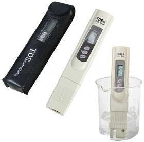 LCD Pocket Digital TDS Meter For RO Water Purifier Water Quality Tester with Carry Case for measuring TDS3/ TEMP/ PPM