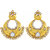 Asmitta Jewellery Gold Plated Gold Zinc Dangle Earrings For Women